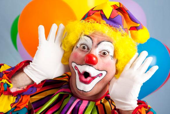 Clown Makes Funny Face